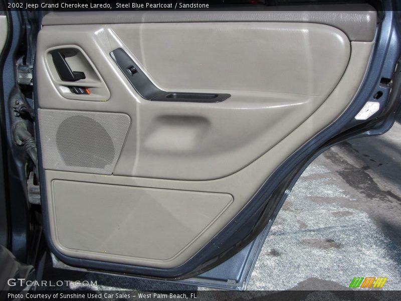 Steel Blue Pearlcoat / Sandstone 2002 Jeep Grand Cherokee Laredo