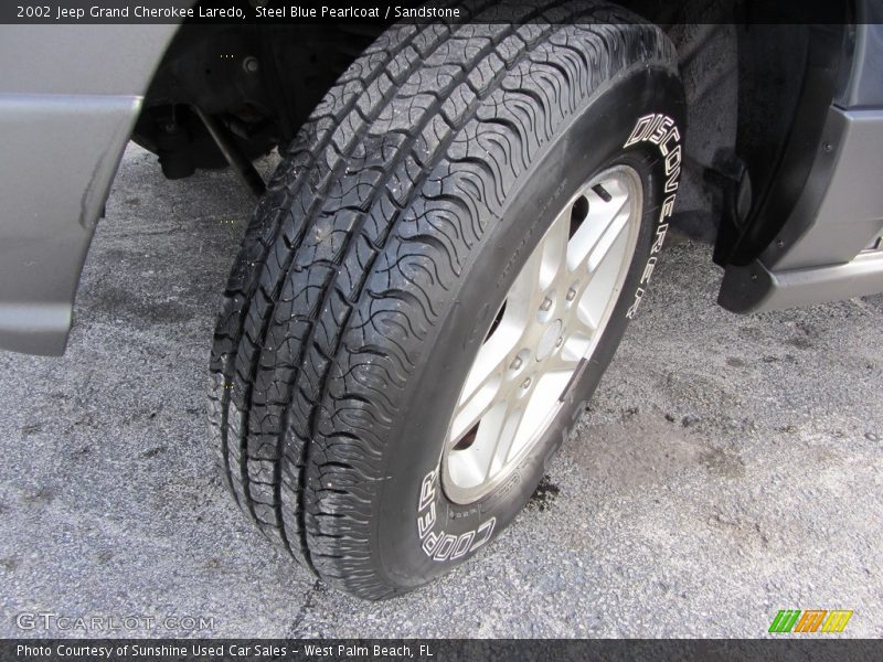Steel Blue Pearlcoat / Sandstone 2002 Jeep Grand Cherokee Laredo