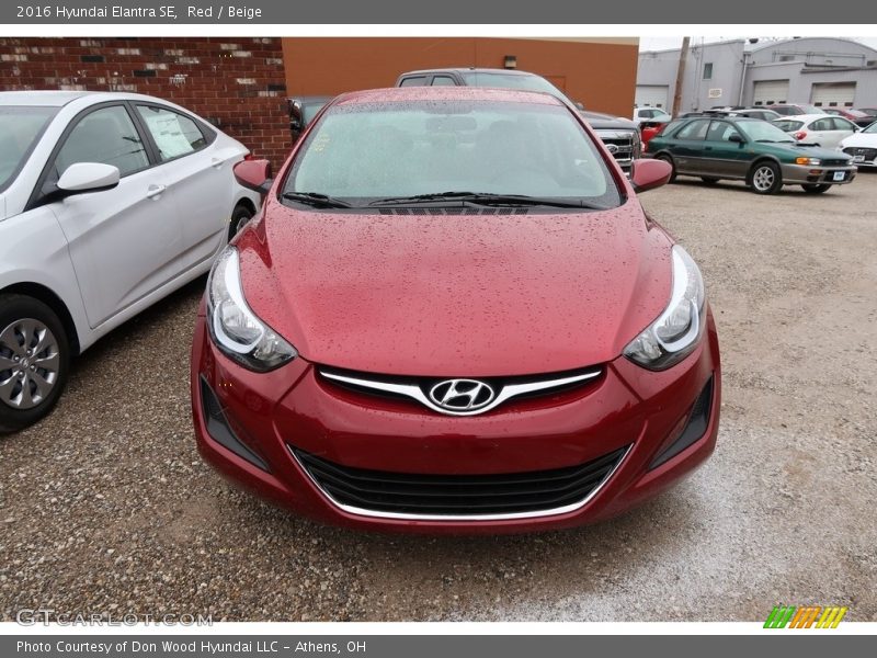 Red / Beige 2016 Hyundai Elantra SE