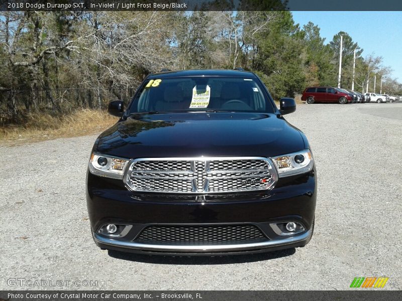 In–Violet / Light Frost Beige/Black 2018 Dodge Durango SXT