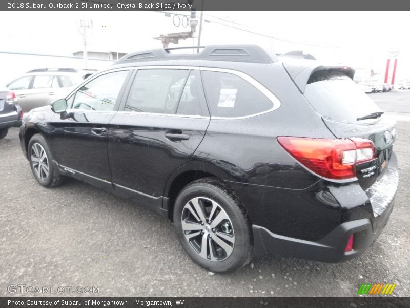 Crystal Black Silica / Ivory 2018 Subaru Outback 2.5i Limited