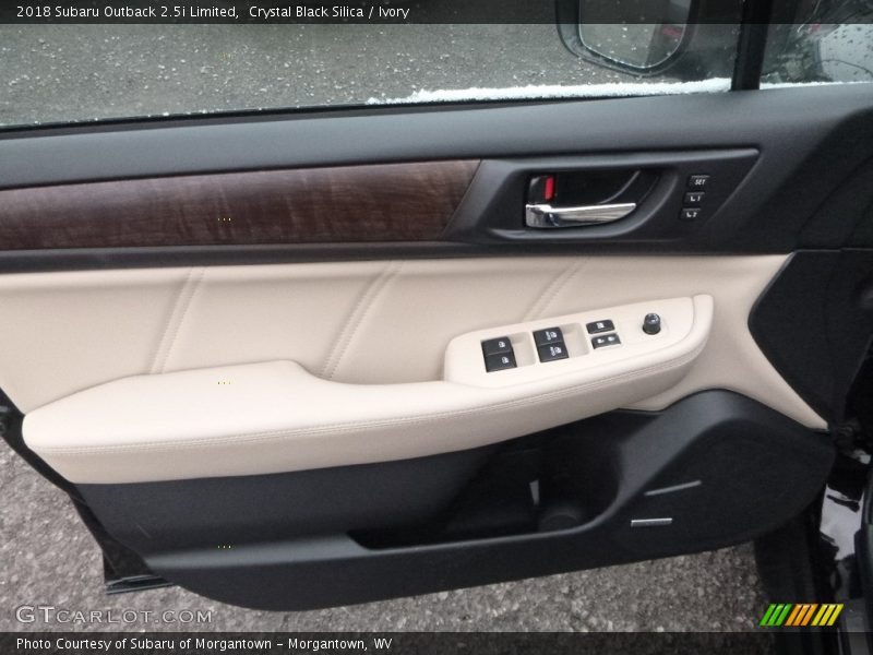 Crystal Black Silica / Ivory 2018 Subaru Outback 2.5i Limited