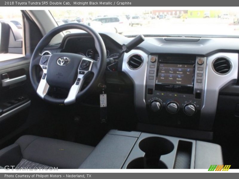 Midnight Black Metallic / Graphite 2018 Toyota Tundra SR5 Double Cab