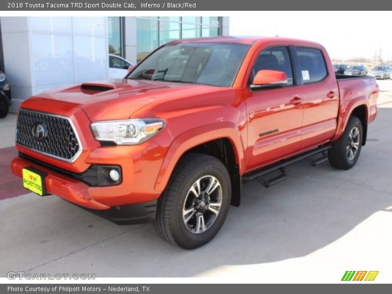 Inferno / Black/Red 2018 Toyota Tacoma TRD Sport Double Cab