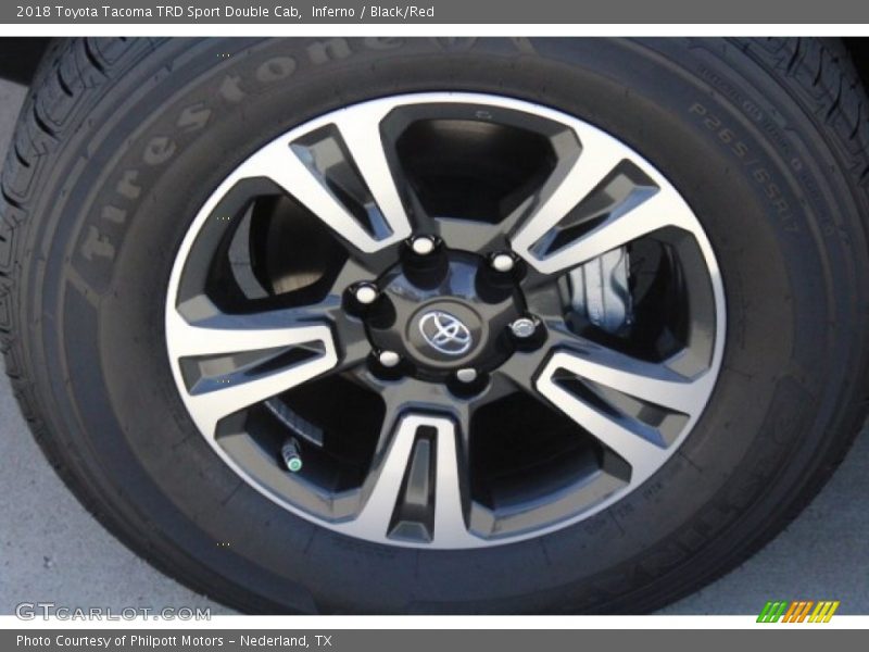 Inferno / Black/Red 2018 Toyota Tacoma TRD Sport Double Cab