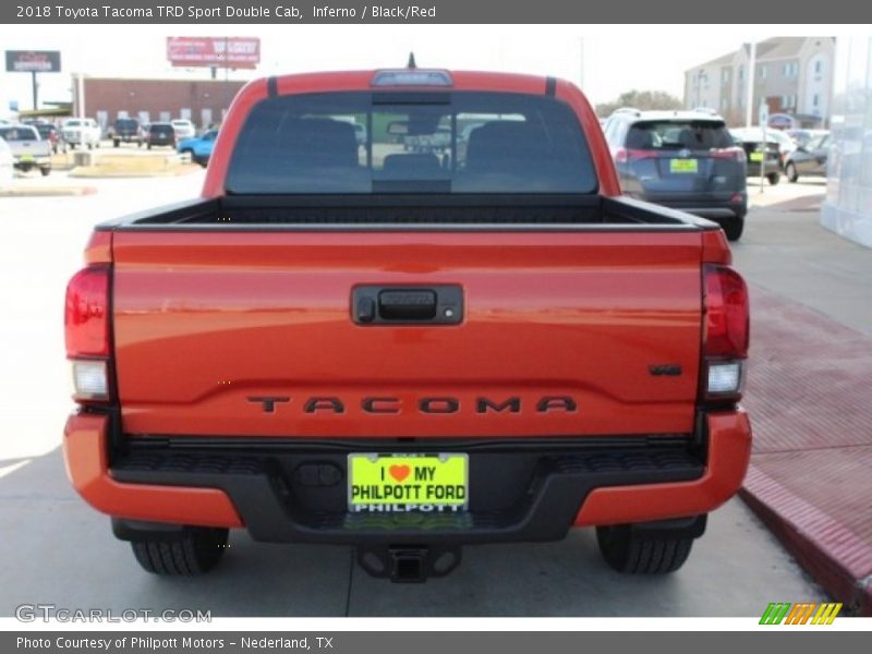 Inferno / Black/Red 2018 Toyota Tacoma TRD Sport Double Cab