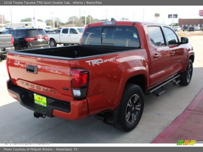 Inferno / Black/Red 2018 Toyota Tacoma TRD Sport Double Cab