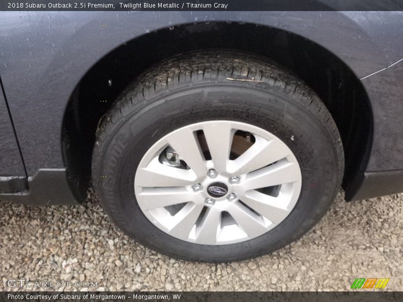 Twilight Blue Metallic / Titanium Gray 2018 Subaru Outback 2.5i Premium