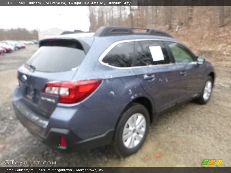Twilight Blue Metallic / Titanium Gray 2018 Subaru Outback 2.5i Premium