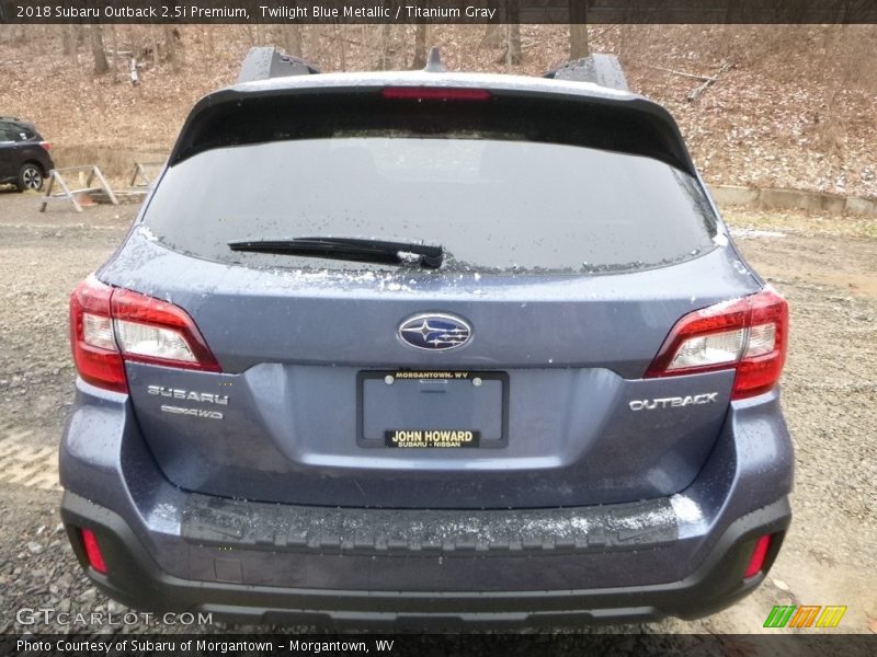 Twilight Blue Metallic / Titanium Gray 2018 Subaru Outback 2.5i Premium