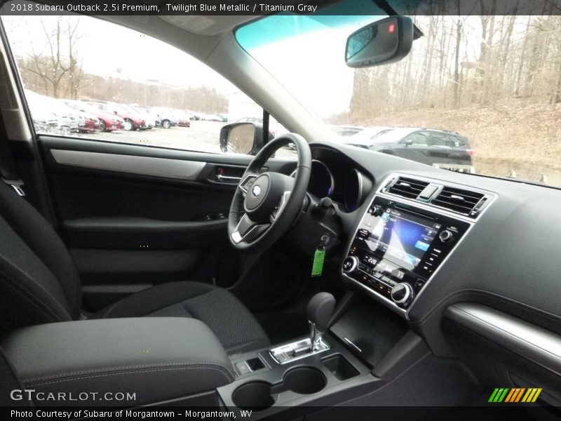 Twilight Blue Metallic / Titanium Gray 2018 Subaru Outback 2.5i Premium