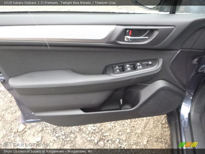 Twilight Blue Metallic / Titanium Gray 2018 Subaru Outback 2.5i Premium