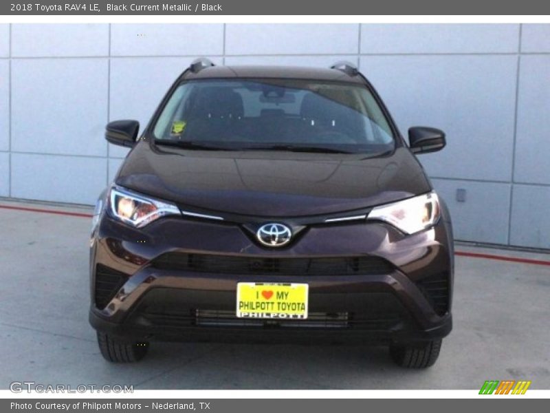 Black Current Metallic / Black 2018 Toyota RAV4 LE