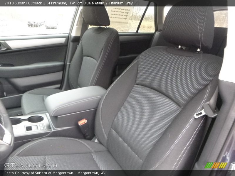 Twilight Blue Metallic / Titanium Gray 2018 Subaru Outback 2.5i Premium