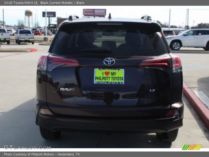 Black Current Metallic / Black 2018 Toyota RAV4 LE