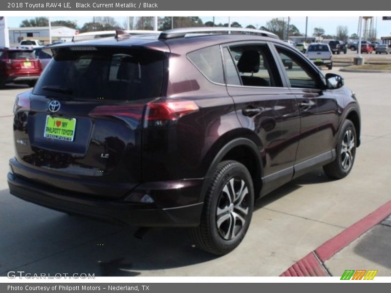 Black Current Metallic / Black 2018 Toyota RAV4 LE