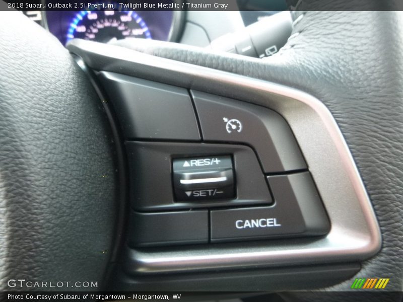 Twilight Blue Metallic / Titanium Gray 2018 Subaru Outback 2.5i Premium