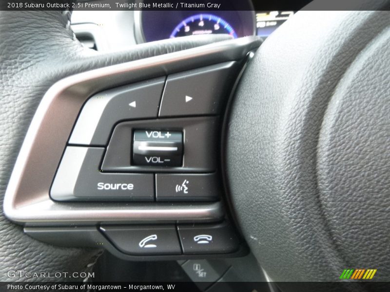 Twilight Blue Metallic / Titanium Gray 2018 Subaru Outback 2.5i Premium