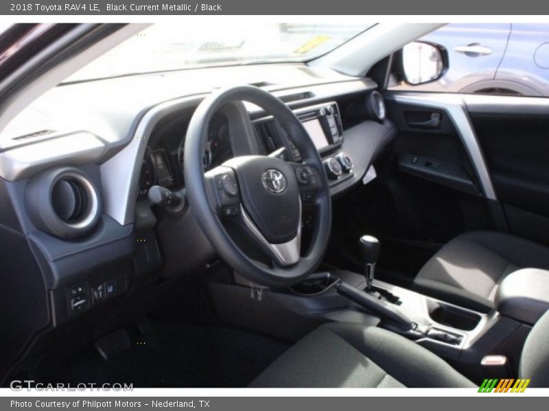 Black Current Metallic / Black 2018 Toyota RAV4 LE