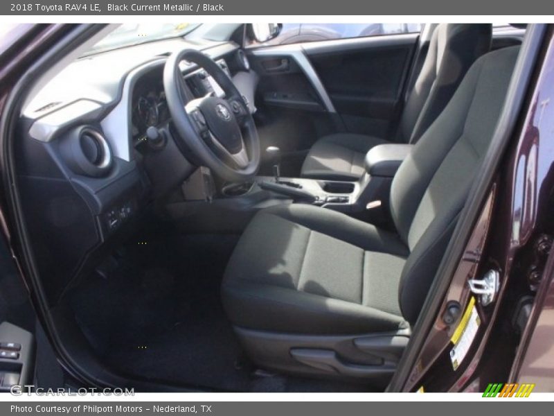 Black Current Metallic / Black 2018 Toyota RAV4 LE