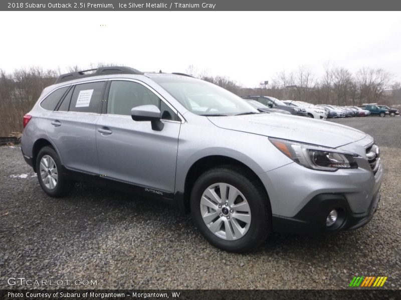 Ice Silver Metallic / Titanium Gray 2018 Subaru Outback 2.5i Premium