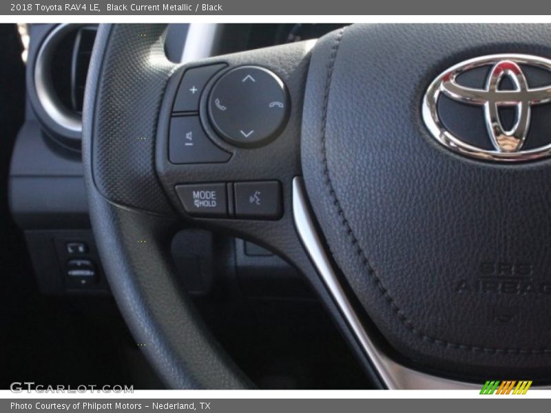 Black Current Metallic / Black 2018 Toyota RAV4 LE