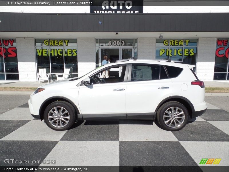 Blizzard Pearl / Nutmeg 2016 Toyota RAV4 Limited