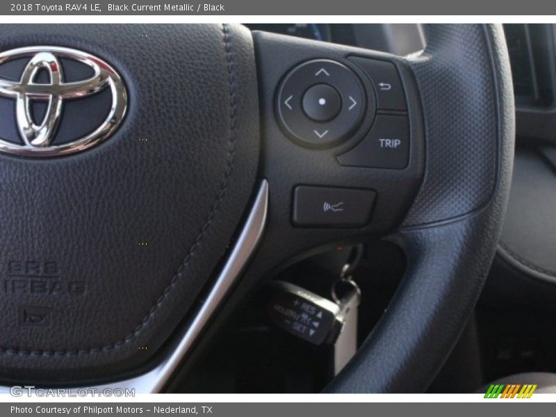 Black Current Metallic / Black 2018 Toyota RAV4 LE