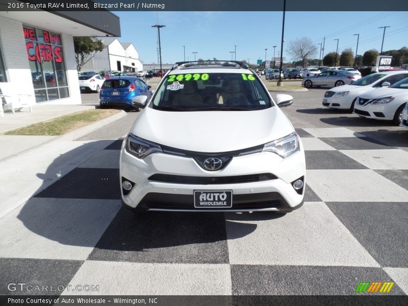 Blizzard Pearl / Nutmeg 2016 Toyota RAV4 Limited