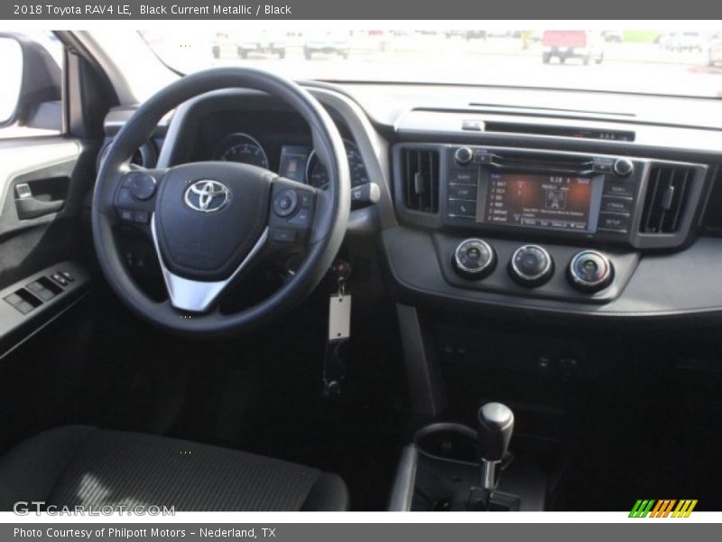 Black Current Metallic / Black 2018 Toyota RAV4 LE