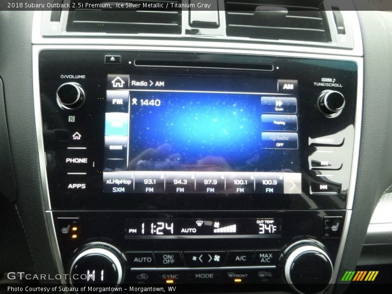 Ice Silver Metallic / Titanium Gray 2018 Subaru Outback 2.5i Premium