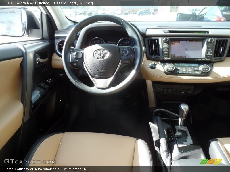 Blizzard Pearl / Nutmeg 2016 Toyota RAV4 Limited