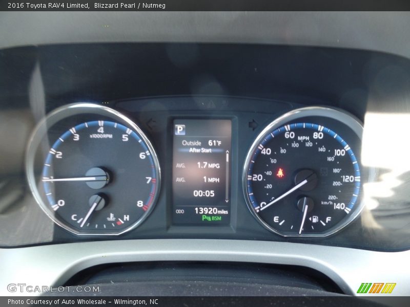 Blizzard Pearl / Nutmeg 2016 Toyota RAV4 Limited