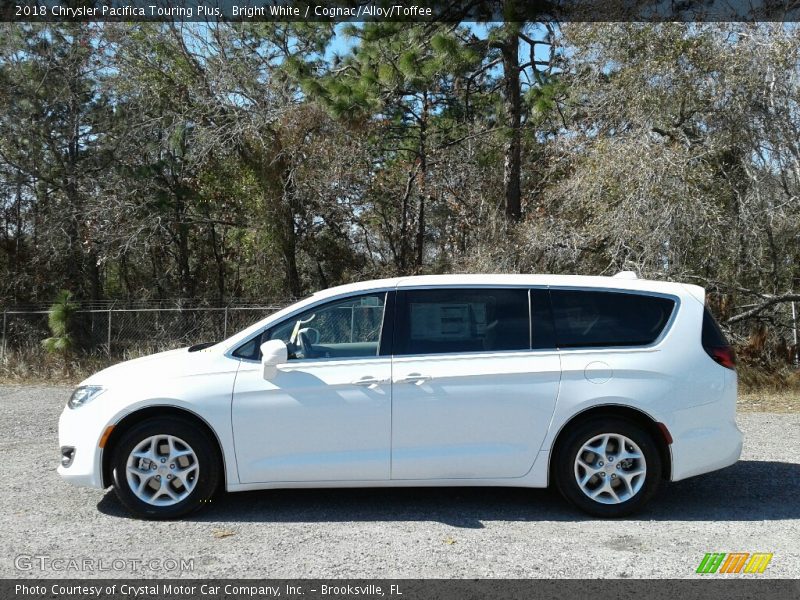 Bright White / Cognac/Alloy/Toffee 2018 Chrysler Pacifica Touring Plus
