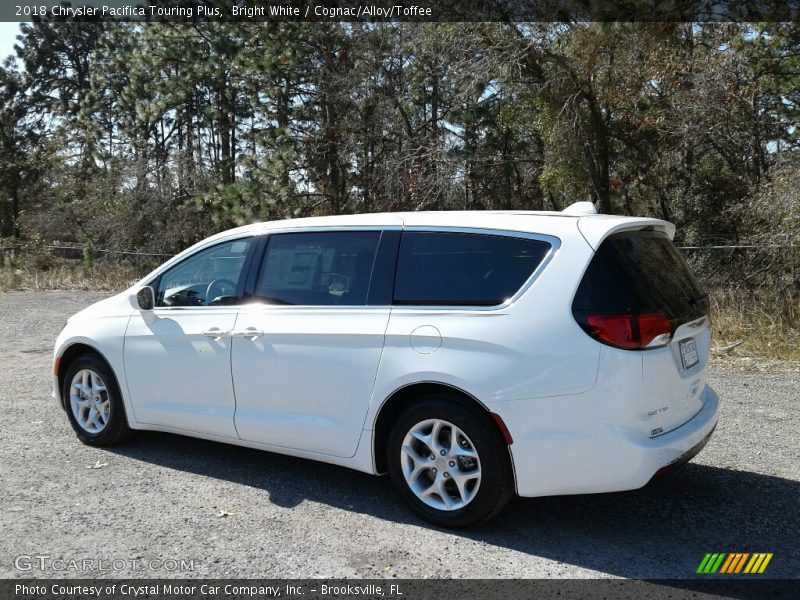 Bright White / Cognac/Alloy/Toffee 2018 Chrysler Pacifica Touring Plus