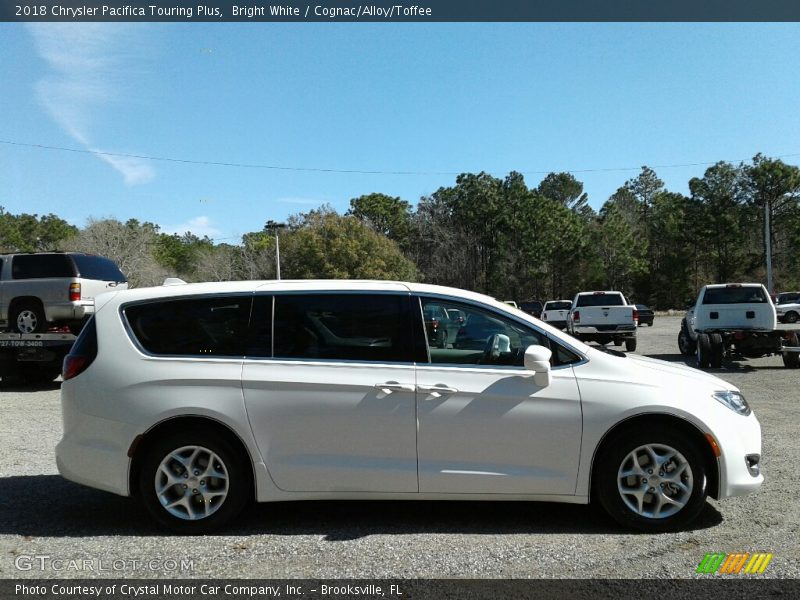 Bright White / Cognac/Alloy/Toffee 2018 Chrysler Pacifica Touring Plus