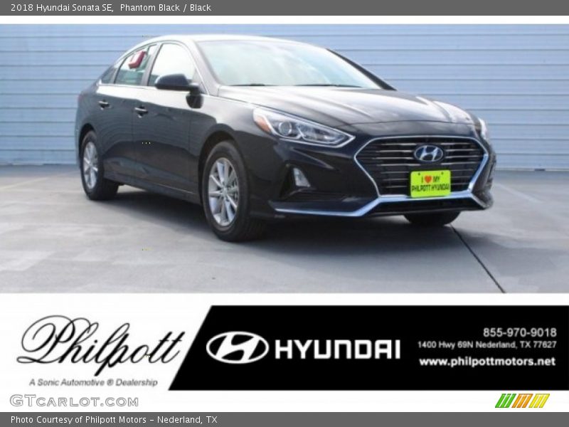 Phantom Black / Black 2018 Hyundai Sonata SE