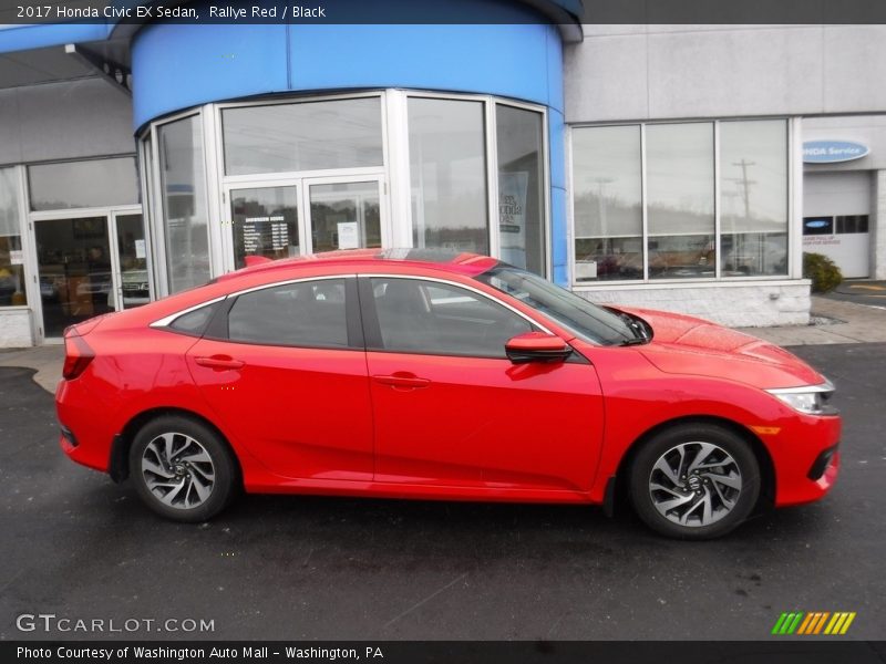 Rallye Red / Black 2017 Honda Civic EX Sedan