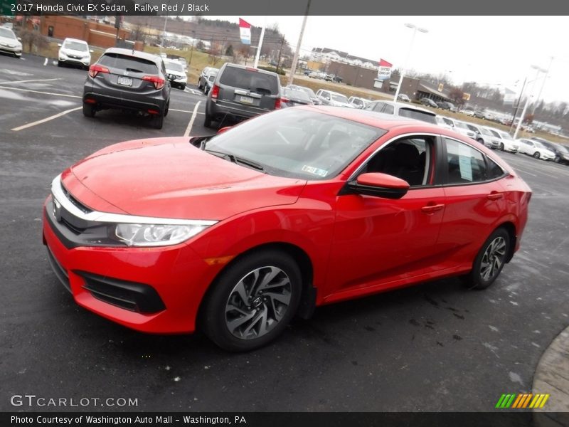Rallye Red / Black 2017 Honda Civic EX Sedan