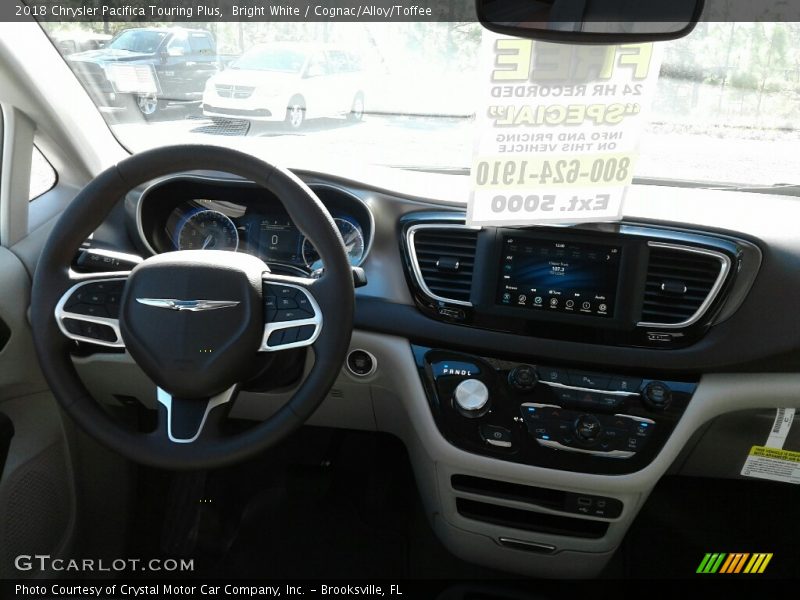 Bright White / Cognac/Alloy/Toffee 2018 Chrysler Pacifica Touring Plus