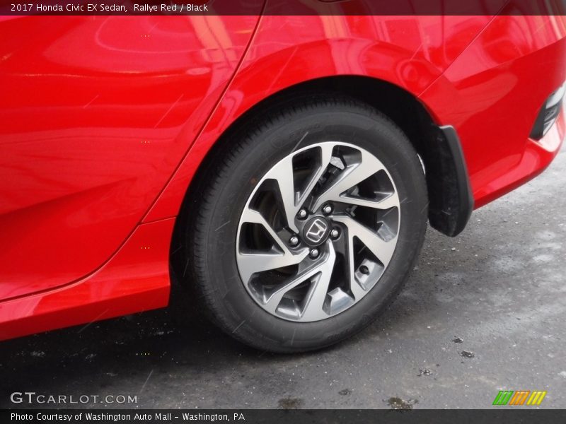 Rallye Red / Black 2017 Honda Civic EX Sedan