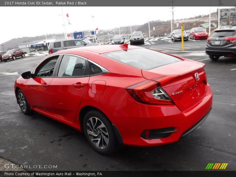 Rallye Red / Black 2017 Honda Civic EX Sedan
