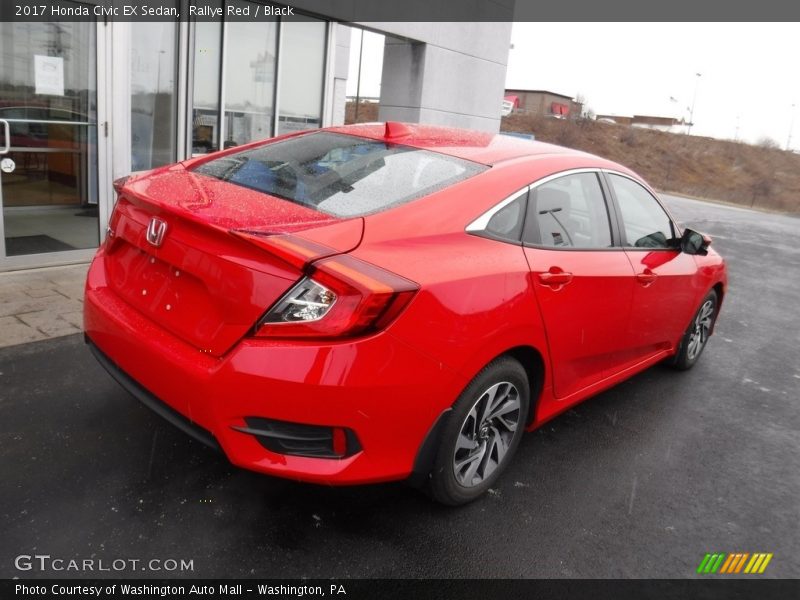 Rallye Red / Black 2017 Honda Civic EX Sedan