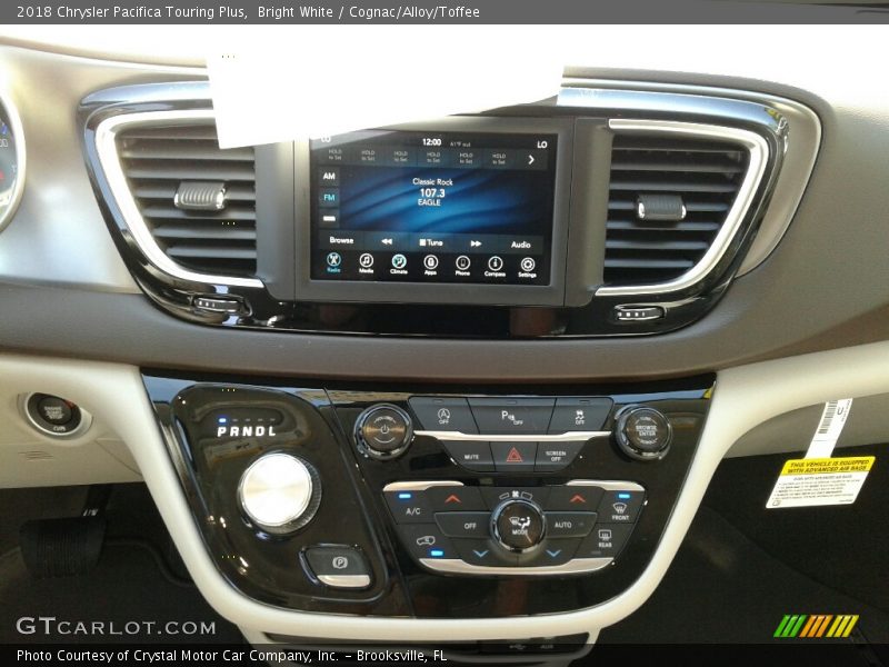 Bright White / Cognac/Alloy/Toffee 2018 Chrysler Pacifica Touring Plus