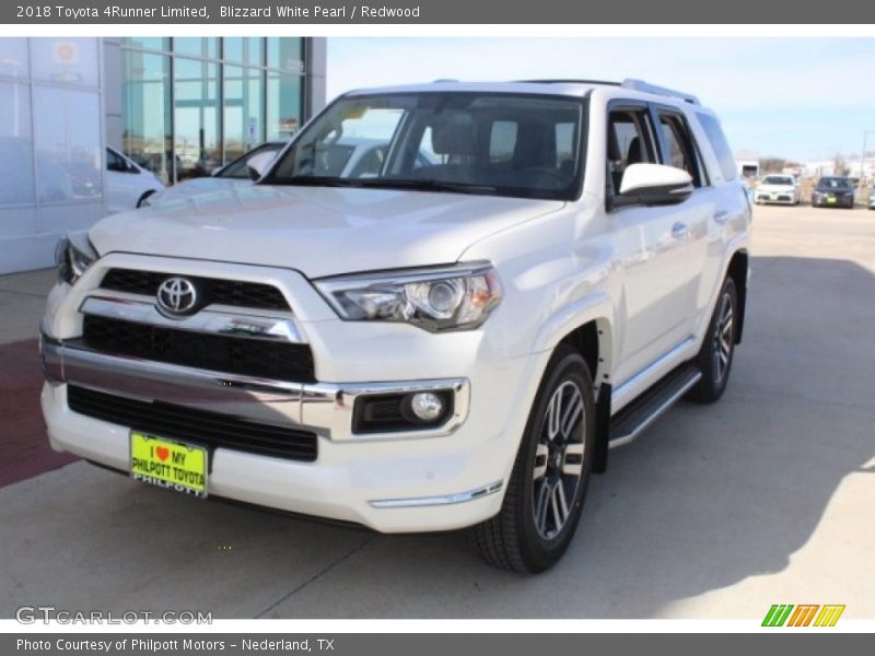 Blizzard White Pearl / Redwood 2018 Toyota 4Runner Limited
