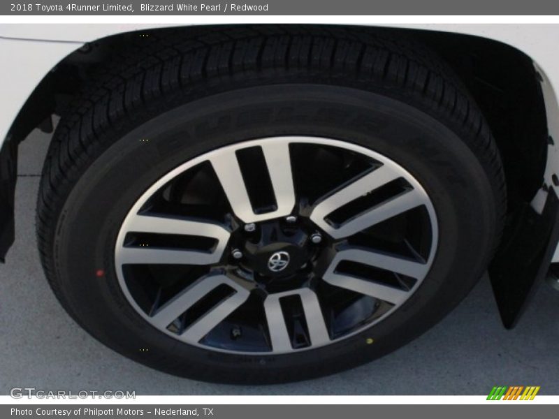 Blizzard White Pearl / Redwood 2018 Toyota 4Runner Limited