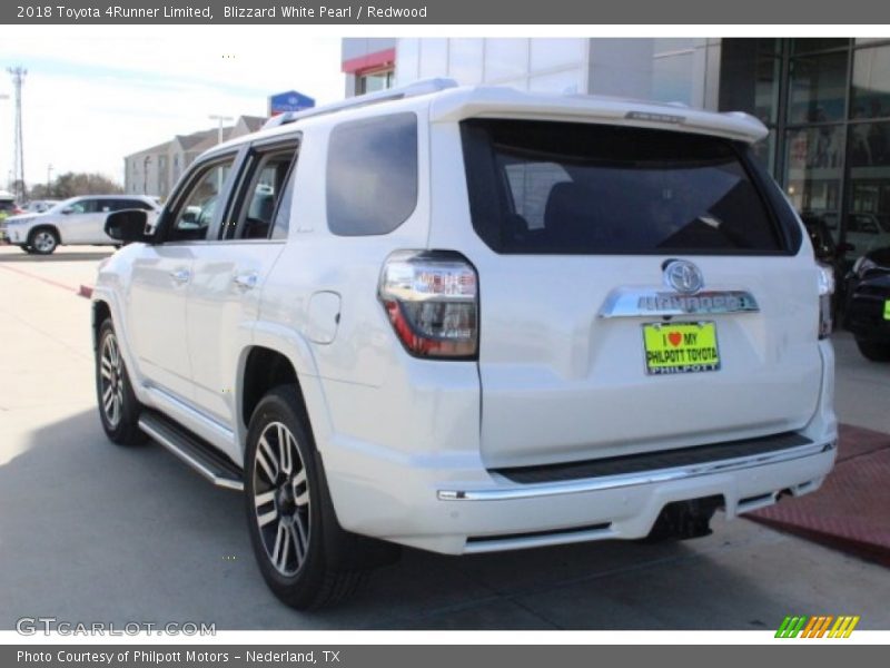 Blizzard White Pearl / Redwood 2018 Toyota 4Runner Limited