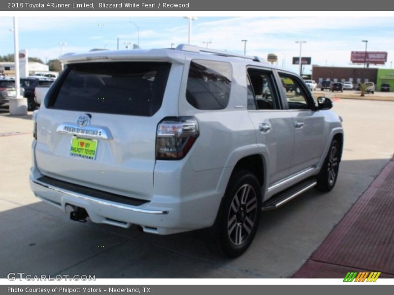 Blizzard White Pearl / Redwood 2018 Toyota 4Runner Limited