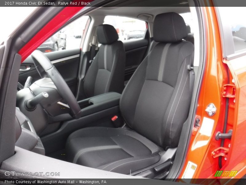 Rallye Red / Black 2017 Honda Civic EX Sedan