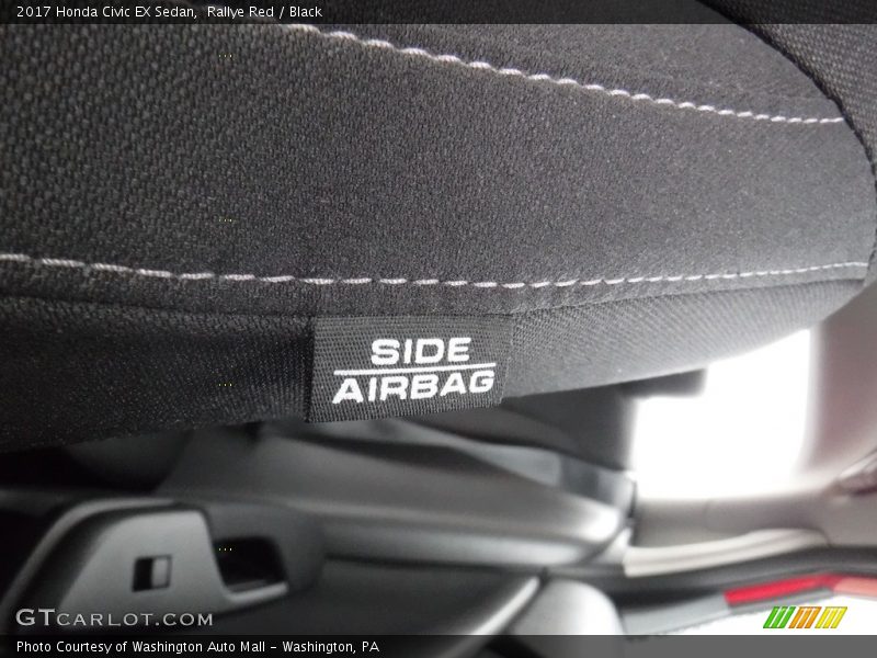Rallye Red / Black 2017 Honda Civic EX Sedan